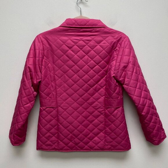 VTG Lilly Pulitzer Pink Lightweight Long Sleeve Button Front Quilted Jacket S - Picture 4 of 5